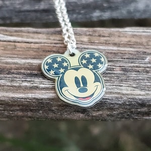 Vintage Mickey Mouse Necklace. Gift For Anniversary, Christmas, Birthday, Mother&#39;s Day, Kids.