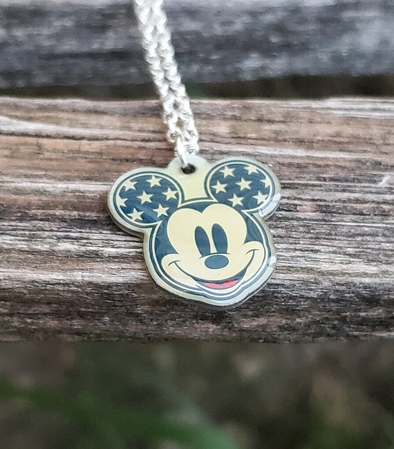 Vintage Mickey Mouse Necklace. Gift For Anniversa… - image 1