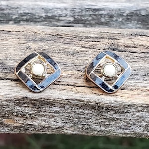 Vintage Black Pearl Pins, Set Of Two. Gift For Mom, Dad, Wedding, Anniversary, Christmas, Birthday.