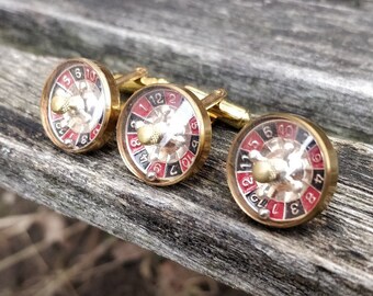 Select Gifts Russian Roulette Cufflinks with Pouch