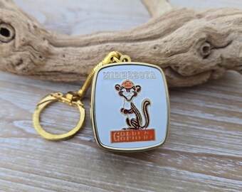 Portachiavi vintage con carillon del Minnesota. RARO. Regalo per compleanno, anniversario, Natale. Regalo per papà, mamma. Regalo del Minnesota.