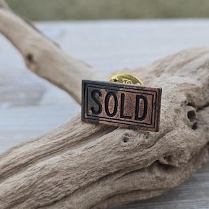 Vintage SOLD Pin. House Pin. Realtor Gift. Gift For Mom, Dad, Business Pin.