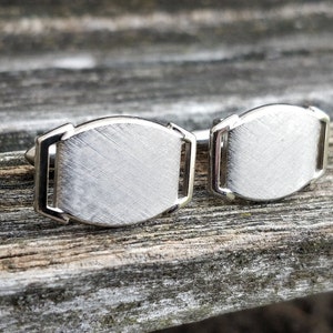 Vintage Silberne Manschettenknöpfe. Geschenk für Papa, Jahrestag, Geburtstag, Bräutigam