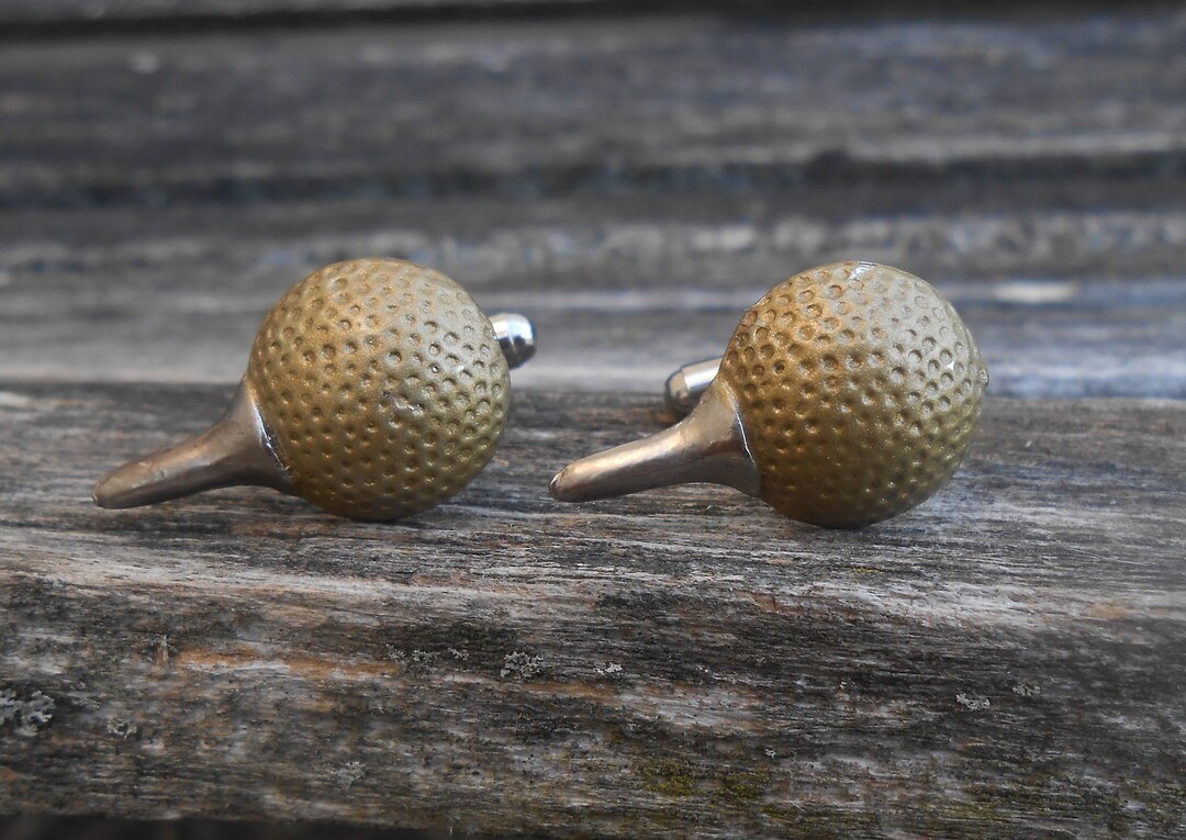 Vintage Golf Cufflinks. Gift for Dad, Groom, Groomsmen, Wedding