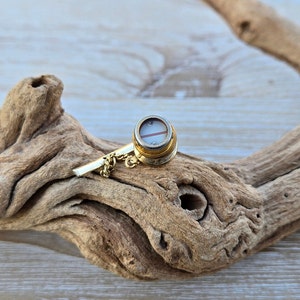 Vintage Industrial Tie Tack. Gold Tie Tack. Gift For Dad, Groom, Anniversary, Birthday.