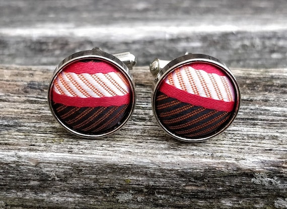 Boutons De Manchette Orange Élégants - Cadeau Homme Chic