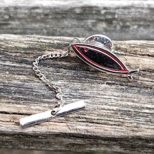 Vintage Ichthys Tie Tack. Jesus Fish Pin. Gifts For Mom, Gifts For Her. Anniversary Gifts. How Pin