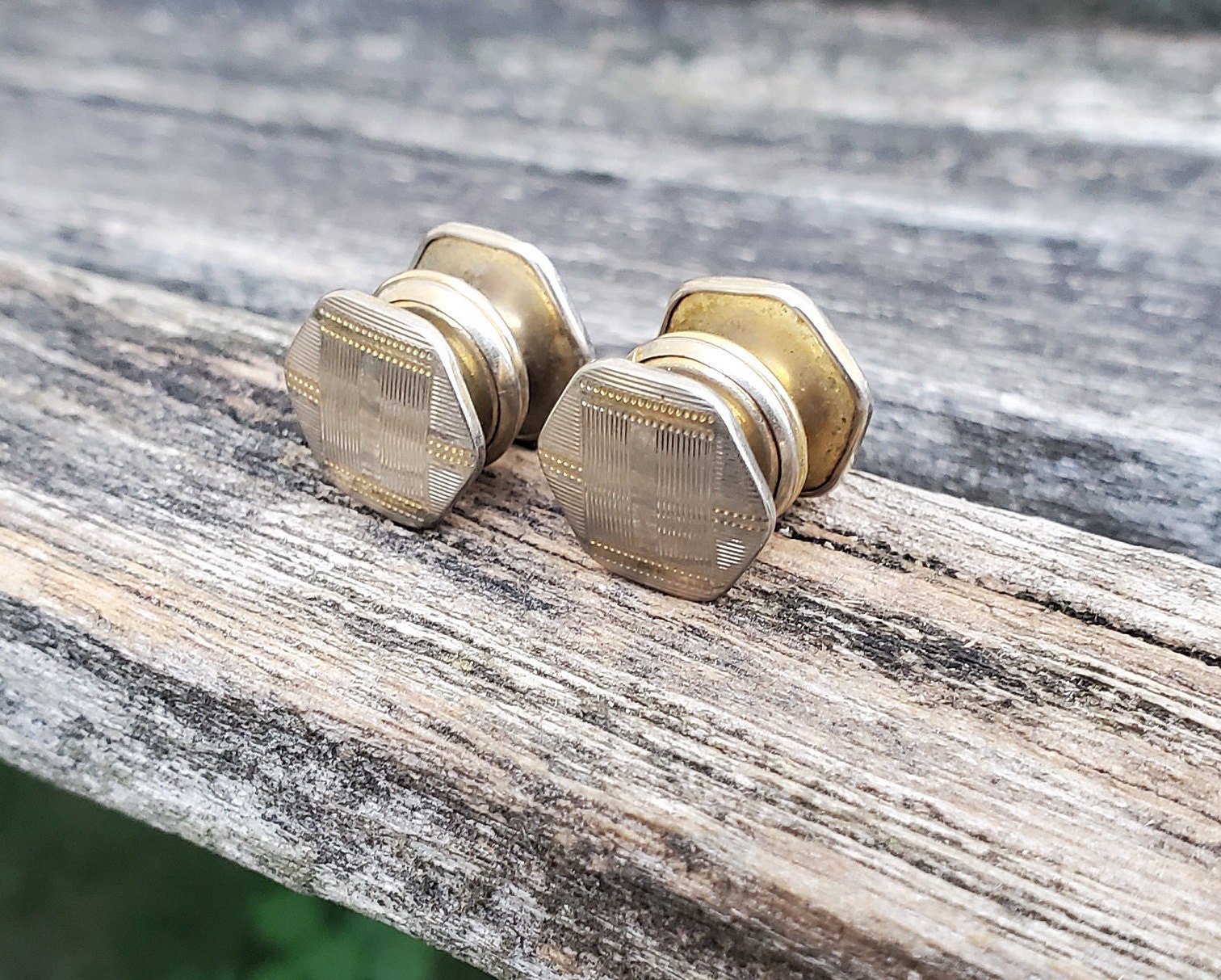 Vintage Snap Cufflinks. Kumapart. Gift for Dad Anniversary Etsy