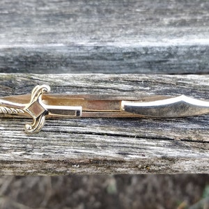 Vintage Sword Tie Clip. Gift For Dad, Groom, Groomsmen, Wedding, Birthday, Anniversary, Christmas, Father&#39;s Day.
