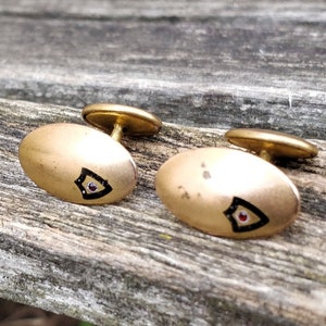 Abotoaduras vintage vitorianas. Década de 1800. Presente para homens, pais, noivos, padrinhos de casamento, aniversário.