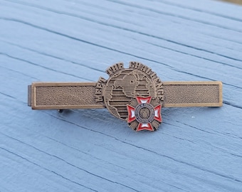 Vintage VFW-dasclip. Ga de uitdaging aan. Cadeau voor mannen, vader, veteranen, militairen, bruidegom, bruidsjonkers, bruiloft, jubileum, verjaardag