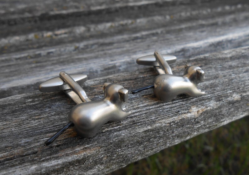 Birthday Anniversary Vintage Dog Cufflinks Gift For Dad Groomsmen Christmas Father/'s Day. Wedding Groom