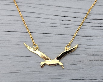 Vintage Seagull Necklace. Gift For Mom, Anniversary, Christmas, Birthday, Mother's Day. Bird Necklace