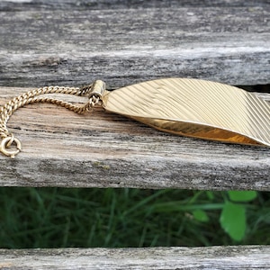 Vintage Chain Tie Clip. Watch Fob. Gift for Dad, Groomsmen, Anniversary, Birthday