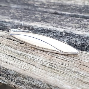 Vintage Silver Tie Clip. Men, Groomsmen Gift, Dad, Anniversary, Birthday