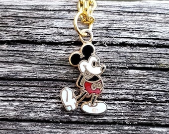 Vintage Mickey Mouse Necklace. Gift For Anniversary, Christmas, Birthday, Mother's Day, Kids.
