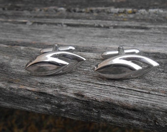 Vintage Silver Cufflinks. Gift For Groomsmen, Groom, Dad, Wedding, Anniversary, Christmas, Birthday, Father's Day.