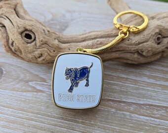 Portachiavi vintage con carillon della Pennsylvania. Compleanno, anniversario, Natale. Regalo per papà, mamma. Regalo sportivo.