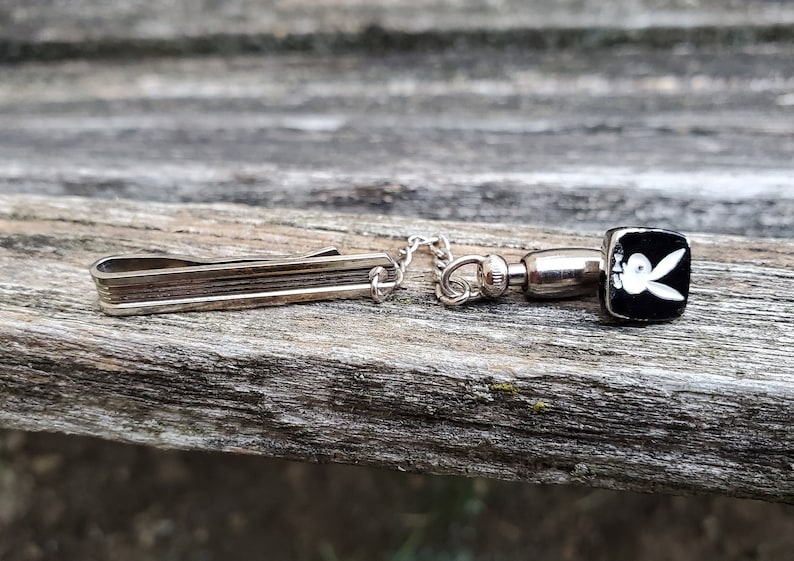 Groom Birthday Groomsmen Anniversary Father/'s Day. Gift For Dad Vintage Playboy Bunny Tie Tack Wedding Christmas