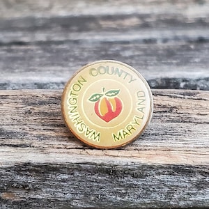 Vintage Washington County Maryland Pin. Gift For Dad, Mom, Anniversary, Christmas. Fruit