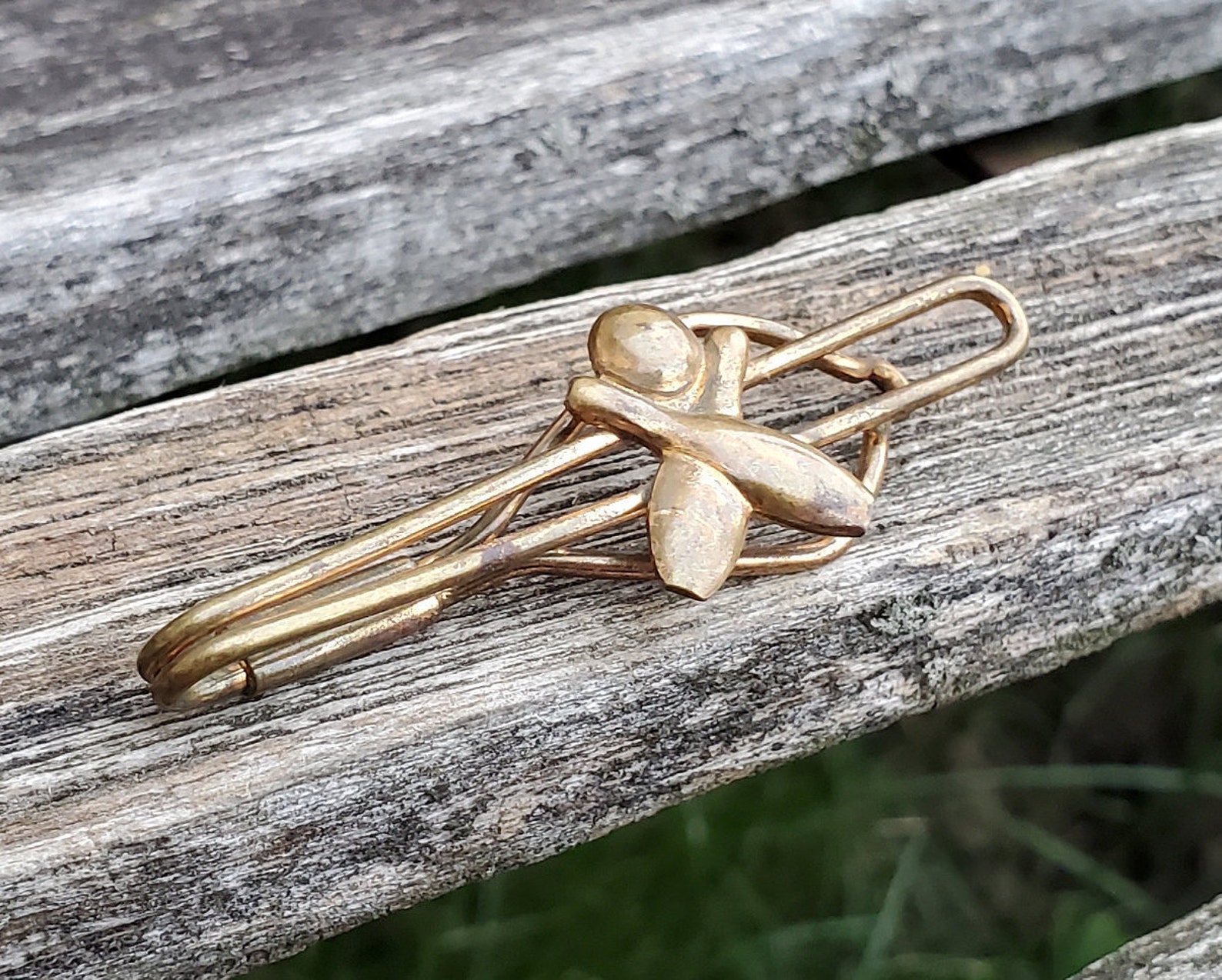 Vintage Bowling Bar and Bowling Pins Tie Bar