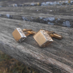 Vintage Abstract Cufflinks. Gift For Dad, Anniversary, Birthday, Wedding, Groom, Groomsmen