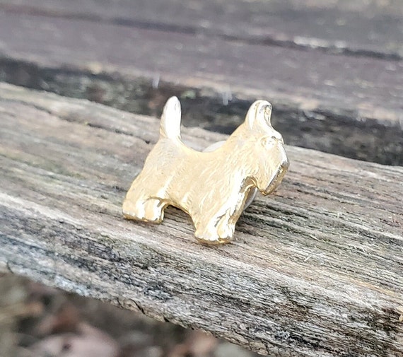 Vintage Scottie Dog Pin. Gift For Mom, Dad, Anniv… - image 3