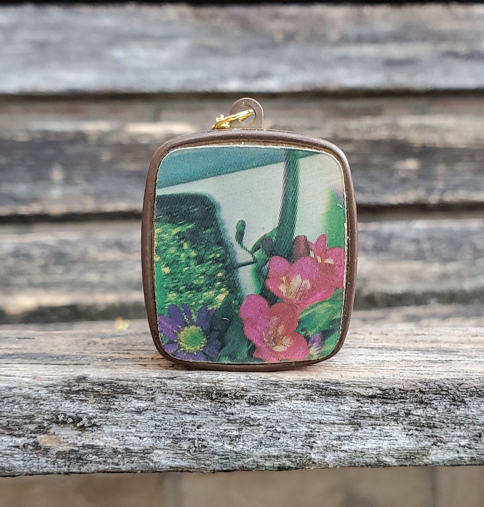 Vintage Music Box Pendant. Hologram. Gift for Mom Birthday Etsy