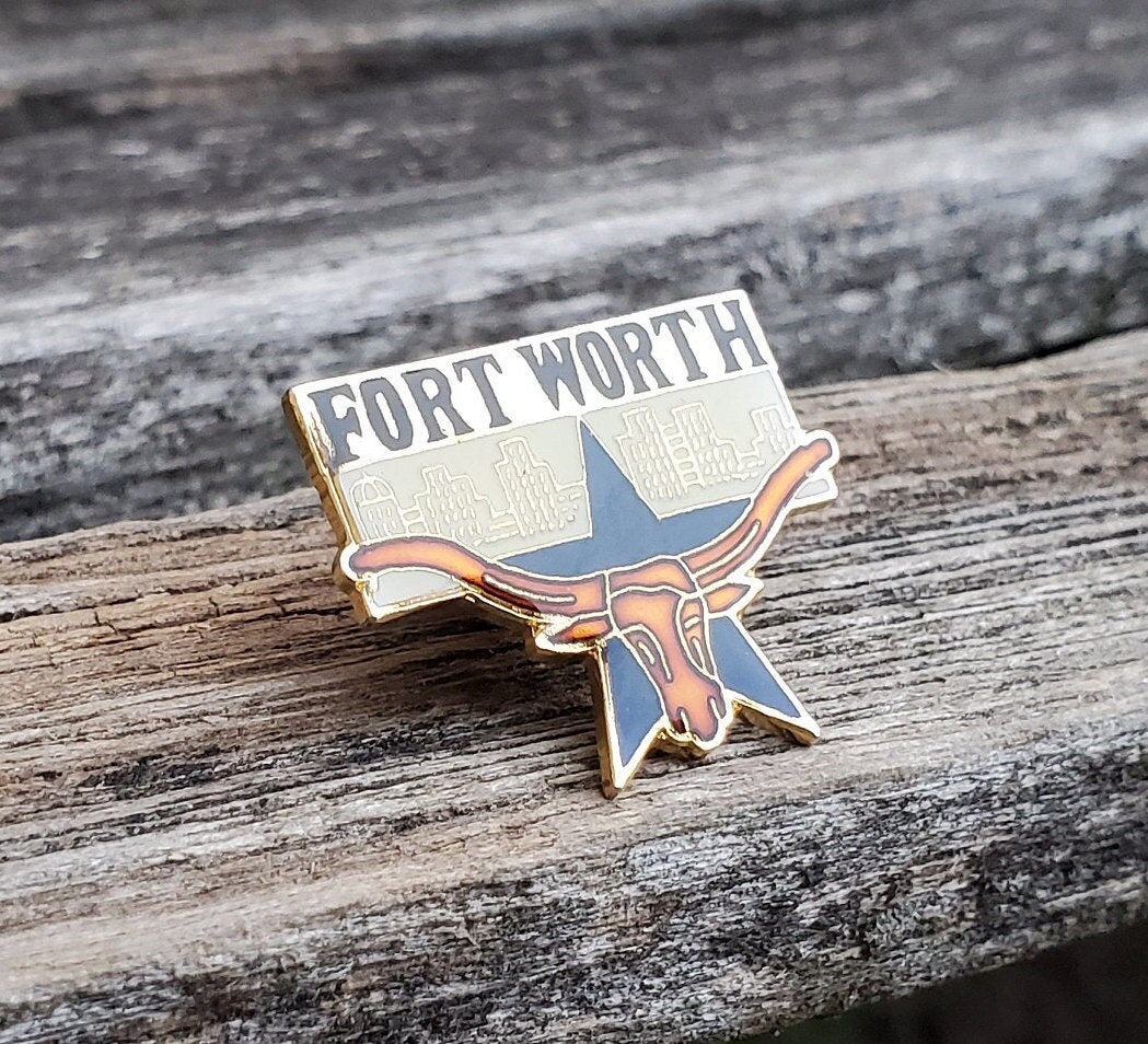 Jahrgang Fort wert Texas Pin. Geschenk für Papa Mama | Etsy