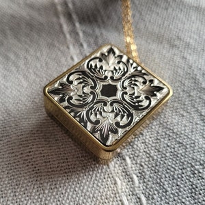 Vintage Gold Music Box Pendant. Impossible Dream. Gift For Mom, Birthday, Anniversary, Christmas Gift. Gifts For Her