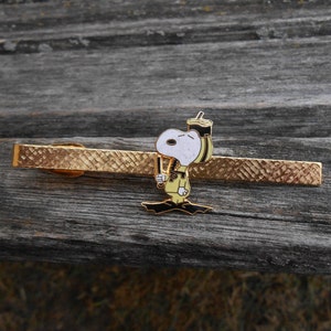 Vintage Snoopy Scuba Tie Clip. Gift For Dad, Groom, Groomsmen, Wedding, Anniversary, Christmas, Birthday, Father&#39;s Day.