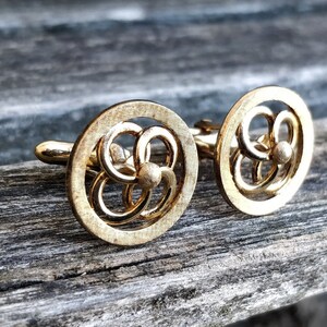 Vintage Quatrefoil Cufflinks. Sterling Silver. Gift For Groomsmen, Groom, Dad, Wedding, Anniversary, Christmas, Birthday, Father's Day.