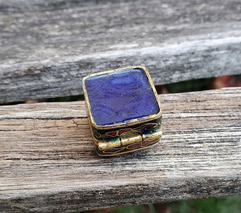Wedding Bride Anniversary Gift For Mom Christmas Mother/'s Day. Vintage Tiny Cloisonne Trinket Box Bridesmaid Birthday