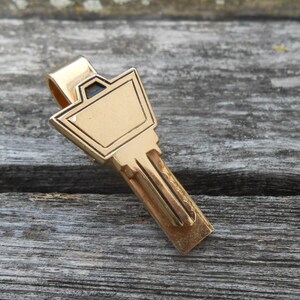 Vintage Key Tie Clip. Gifts For Dad, Groom, Groomsmen, Dad, Anniversary,