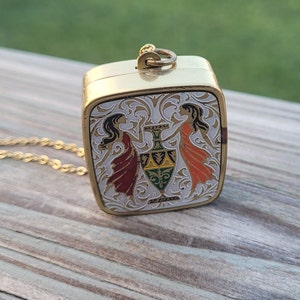 Vintage Music Box Pendant. Plays &quot;Somewhere My Love&quot;. Gift  For Mom, Birthday, Anniversary, Christmas Gift.
