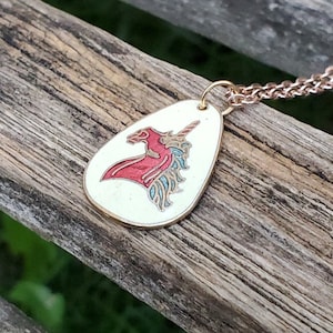 Vintage Unicorn Necklace. Gift For Mom, Girls,  Anniversary, Christmas, Birthday, Mother's Day.
