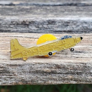 Vintage Military Airplane Pin. Gift Dad, Anniversary, Birthday, Christmas. WWII