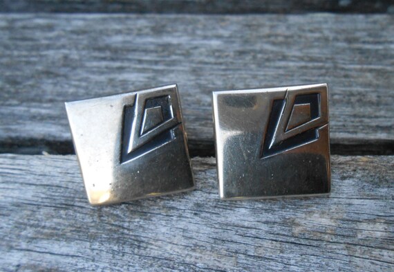 Vintage Gold Cufflinks. Gift For Dad, Anniversary, Birthday, Groom, Men
