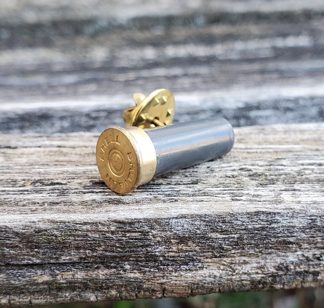 Vintage Shotgun Shell Pin. Gift for Dad, Groom, Groomsmen, Wedding ...