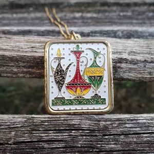 Vintage Music Box Pendant. Gift  For Mom, Birthday, Anniversary, Christmas Gift.