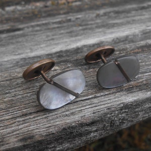 Vintage Mother Of Pearl Cufflinks. Victorian Cufflinks. Gift For Dad, Groom, Groomsmen, Anniversary, Wedding, Birthday, Christmas.