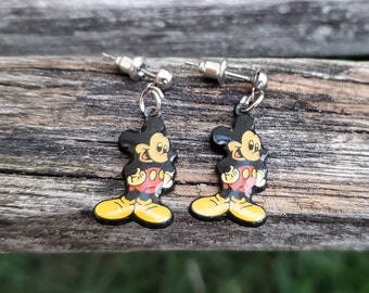 Brincos vintage do Mickey Mouse. Presente ideal para mães, meninas, crianças, aniversários, casamentos, Natal, Dia das Mães.