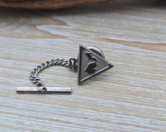 Vintage Michigan Tie Tack. Americana, Collectable, Gift For Dad, Birthday , Anniversary. State Pin