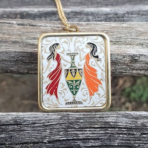 Vintage Music Box Pendant. Plays &quot;Love Story&quot; . Gift  For Mom, Birthday, Anniversary, Christmas Gift.