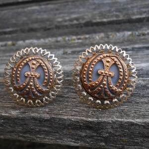 Vintage Modern Cufflinks. Gift For Groomsmen, Groom, Dad, Wedding, Anniversary, Christmas, Birthday, Father&#39;s Day.