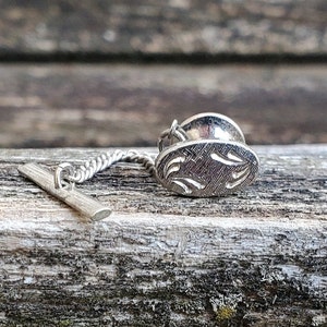 Vintage Silver Tie Tack. Gifts For Dad, Anniversary Gifts, Birthday Gift