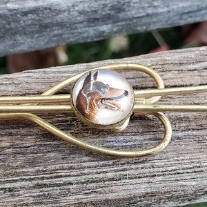 Vintage Dog Tie Clip. German Shepherd. Gift For Groomsmen, Groom, Dad, Anniversary Gift. Dog Gift