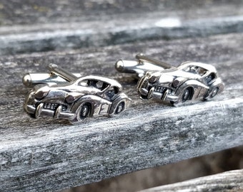 Vintage Car Cufflinks. Gift For Groom, Groomsmen, Dad, Wedding, Anniversary, Father's Day. Triumph, MG