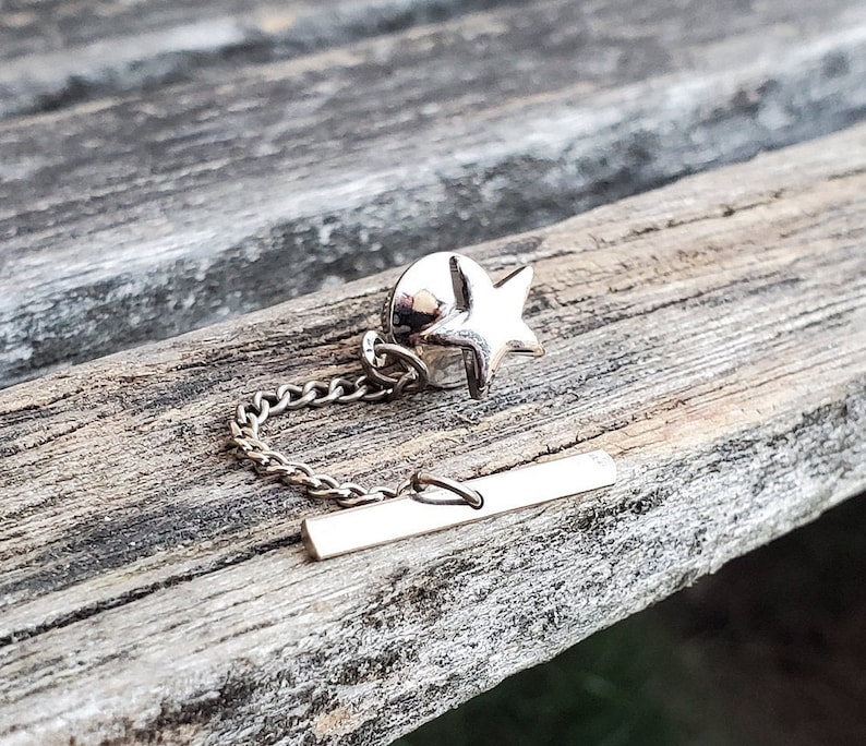 Anniversary Gift For Dad Christmas Birthday Wedding Vintage Star Tie Tack Groomsmen Groom Father/'s Day.
