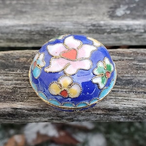 Vintage Cloisonne Trinket Box. Gift For Mom, Bride, Bridesmaid, Wedding, Anniversary, Christmas, Birthday, Mother&#39;s Day.